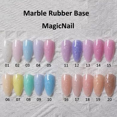 Мармурова Каучукова База Marble Rubber Base MagicNail 5 ml № MRB 18