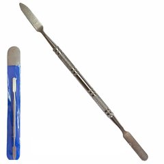 Двостороння металева пушер-лопатка 2 в 1 для полигеля (манікюрна лопатка) N2
