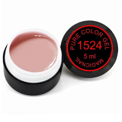 Цветная гель краска MagicNail Pure Color Gel 5 ml. № 1524 (розово-бежевая)