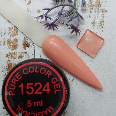 Цветная гель краска MagicNail Pure Color Gel 5 ml. № 1524 (розово-бежевая)