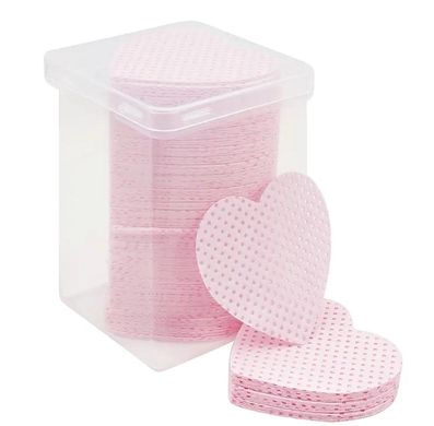 Серветки безворсові перфоровані у пластиковому контейнері з кришечкою 200 шт./уп (білі або рожеві)