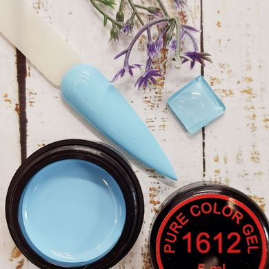 Цветная гель краска MagicNail Pure Color Gel 5 ml. № 1612 (голубая)
