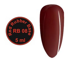 Червона каучукова база Red Rubber Base MagicNail 5 ml № RB 08