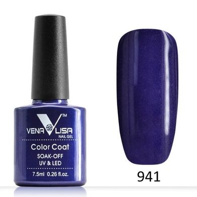 Гель-лак Venalisa (Canni) № 941 синьо-фіолетовий з дрібним шиммером 7.5 мл