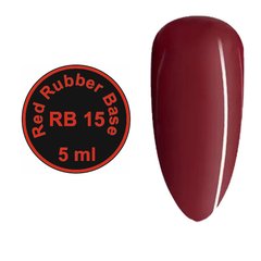 Червона каучукова база Red Rubber Base MagicNail 5 ml № RB 15
