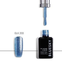 Гель-лак Bluesky Masters Series 14 ml. №203 "Зоряне небо" синього кольору, з микроблестками.