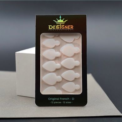 Молди, силіконовий трафарет для френча різних розмірів Nail Molds 12шт. D