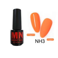 Неоновий гель-лак MagicNail Neon Gel 5 ml № NH3 (яскраво-оранжевий)
