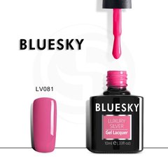 Bluesky, Гель-лак Luxury Silver 10 мл. № 081 глубокий розовый.