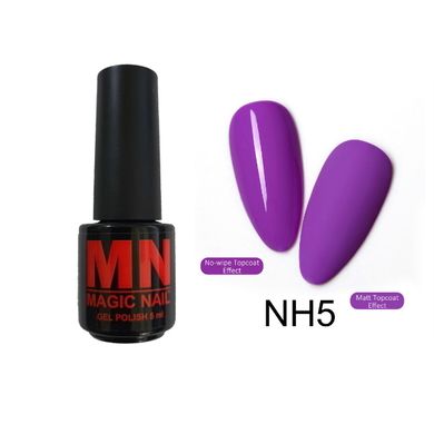 Неоновый гель-лак MagicNail Neon Gel 5 ml № NH5 (ярко-фиолетовый)