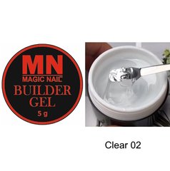 Гель для наращивания ногтей Camouflage Builder Gel MagicNail №02 Clear, 5 g